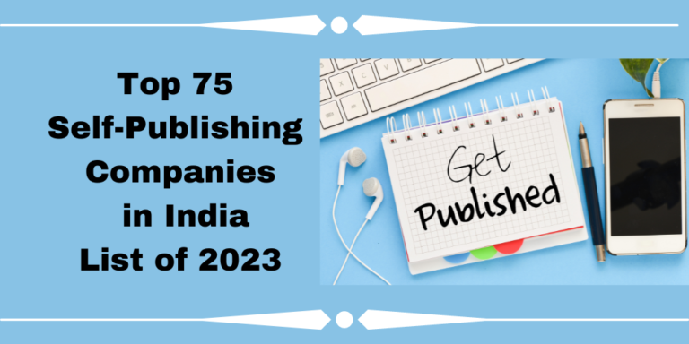 Top 75 Self publishing companies in india