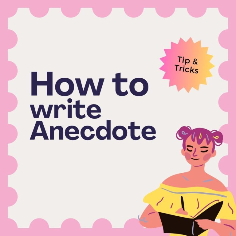 How to Write an Anecdote - Sharing Stories
